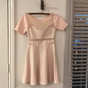 Elizabeth and James sheer paneling dress NWT